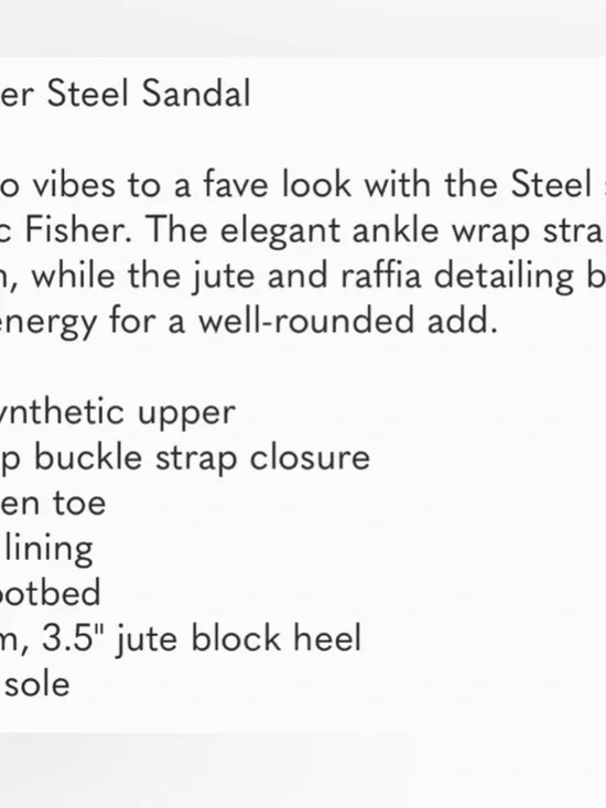 Marc Fisher steel sandal, platform, summer, 7.5M - Picture 11 of 11